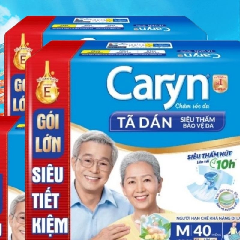 combo 2 gói TÃ DÁN Caryn M40, L40 miếng