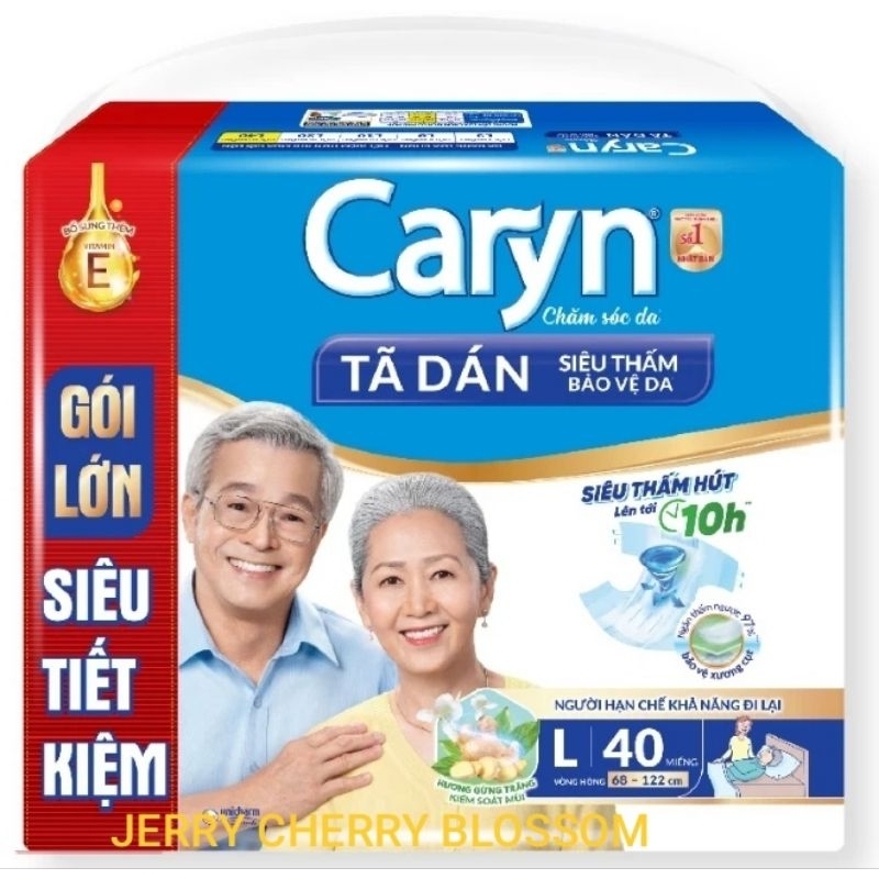 combo 2 gói TÃ DÁN Caryn M40, L40 miếng