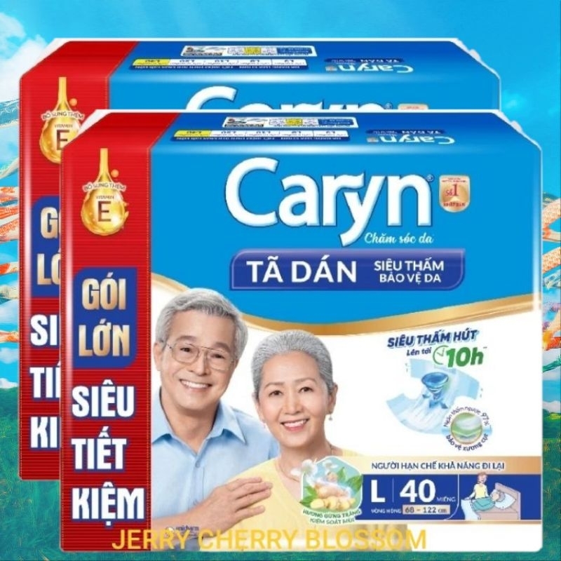 combo 2 gói TÃ DÁN Caryn M40, L40 miếng