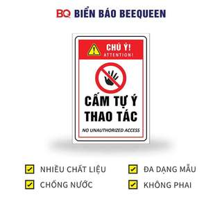Biển báo CẤM TỰ Ý THAO TÁC H86