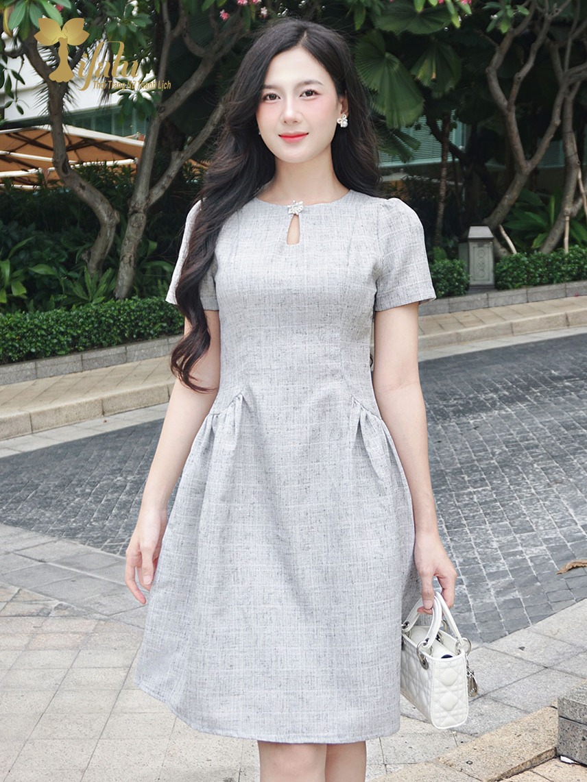 Ảnh TIFALU - Váy nữ, Đầm suông A bigsize dự tiệc sang chảnh - ZOL422GRY 1