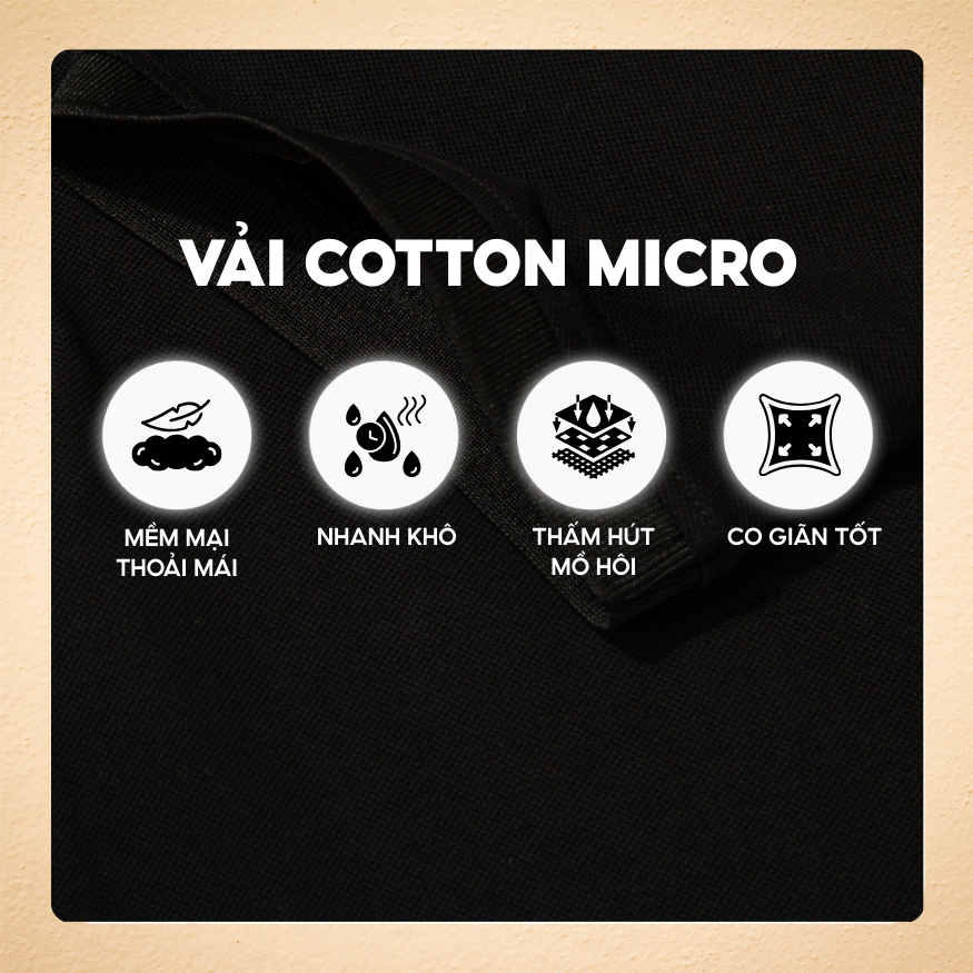 Áo polo nam Noble tay ngắn, cổ bẻ, vải Cotton cao cấp thấm hút tốt, co giãn, họa tiết thêu vai - FEAER