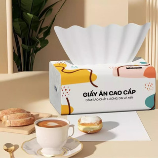 Giấy ăn rút Top Gia Giấy Ăn Gói Đa Sắc Cao Cấp 240 Tờ 4 lớp Dập Vân 4D Mềm Mịn - BV125
