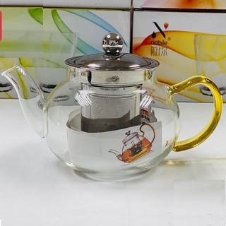 Ấm Pha Trà , Cafe Thủy Tinh  có vòi  Dung Tích 400 ML Chịu Nhiệt Có Lõi Lọc Inox 304 Cao Cấp