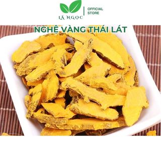 Nghệ Vàng Thái Lát tốt cho tiêu hoá thương hiệu Lá Ngọc gói 500g