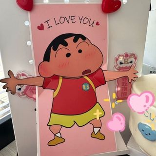Thiệp Chúc Mừng 3D Shin Chan Có Âm Thanh I Love You Thiệp Tỏ Tình Sáng Tạo Life Plus - TGA03