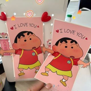 Thiệp Chúc Mừng 3D Shin Chan Có Âm Thanh I Love You Thiệp Tỏ Tình Sáng Tạo Life Plus - TGA03