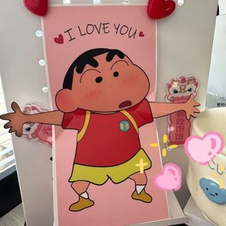 Thiệp Chúc Mừng 3D Shin Chan Có Âm Thanh I Love You Thiệp Tỏ Tình Sáng Tạo Life Plus - TGA03