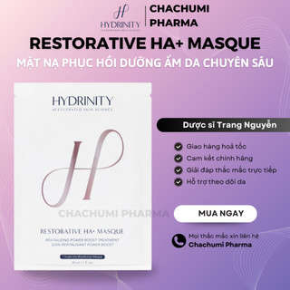 Mặt Nạ Hydrinity Restorative HA+ Masque Phục Hồi Dưỡng Ẩm Da Chuyên Sâu (1 miếng x 30ml)