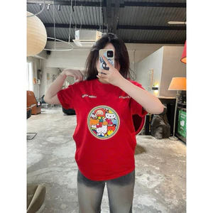 Áo Thun Kitty Family Hoạt Hình Chất Vải Cotton 2 Chiều Full Tag Mac