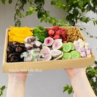 Tổng hợp trái cây sấy giòn, hoa quả sấy thăng hoa và 20 loại trà cây sấy tự chọn