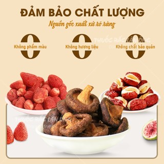 Tổng hợp trái cây sấy giòn, hoa quả sấy thăng hoa và 20 loại trà cây sấy tự chọn