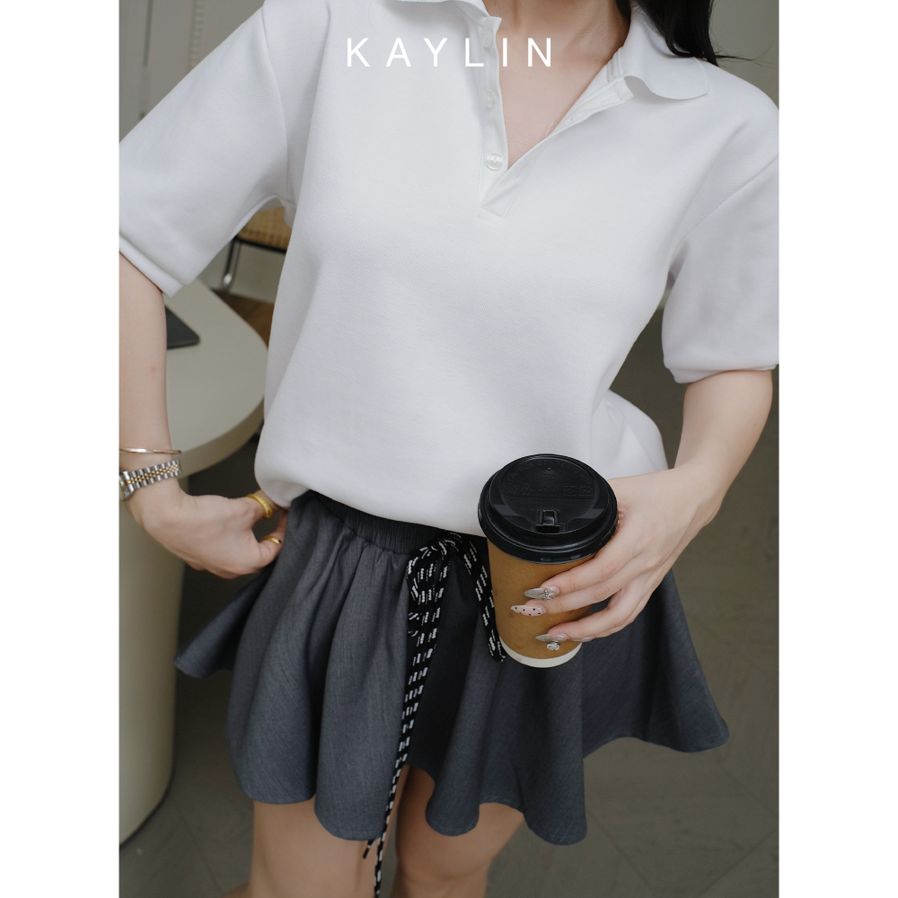 Ảnh Áo thun POLO KAYLIN form Basic chất vải thun cotton co giản phong cách trẻ trung BST Hè 2025 - N2482 4