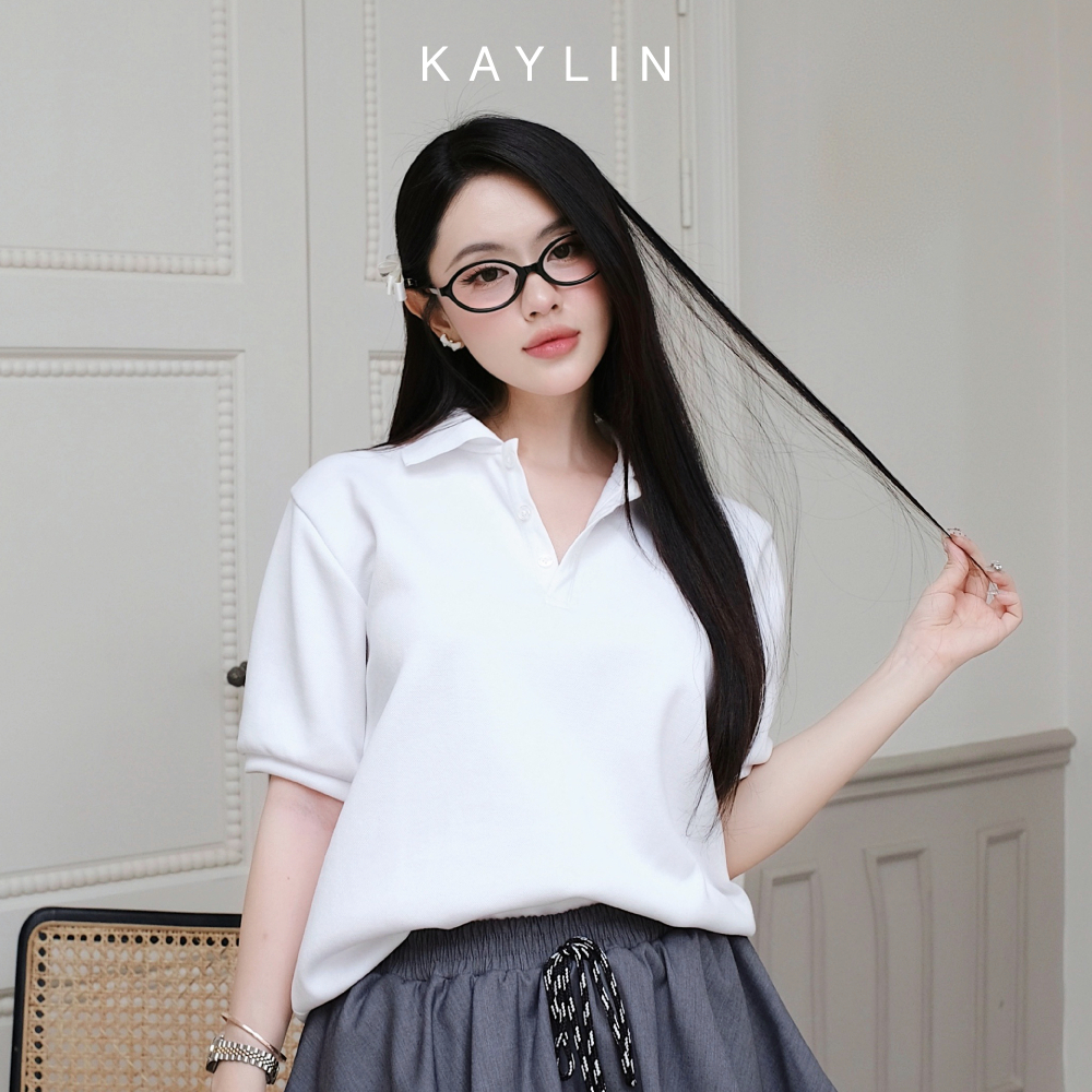 Ảnh Áo thun POLO KAYLIN form Basic chất vải thun cotton co giản phong cách trẻ trung BST Hè 2025 - N2482 1