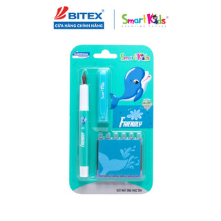 Vỉ bút máy Smartkids SK-CFP004 gồm 1 bút và 6 ống mực Dành cho học sinh cấp 1, tiện dụng, dễ sử dụng