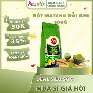 Bột Matcha Đài Loan Nhài AMI – Túi 500g – Hương Nhài Tinh Tế, Chất Lượng Cao