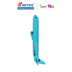 Thước Smartkids máy bay ngộ nghĩnh SK-RL1003, Dành cho học sinh và sinh viên. Nhựa dẻo bền, màu sắc bắt mắt
