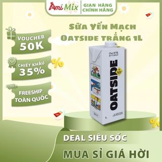 Sữa Yến Mạch OATSIDE Oat Milk Barista Blend – Hộp 1L – Béo Mịn, Chuẩn Pha Chế