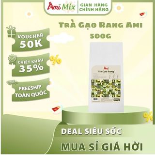 Trà Gạo Rang Ami - Gói 500g & 100g| Đậm Đà, Thơm Ngon, Tinh Hoa Trà Nhật Bản