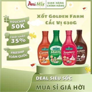 Xốt Topping Golden Farm 630g - Tăng Hương Vị, Sánh Mịn