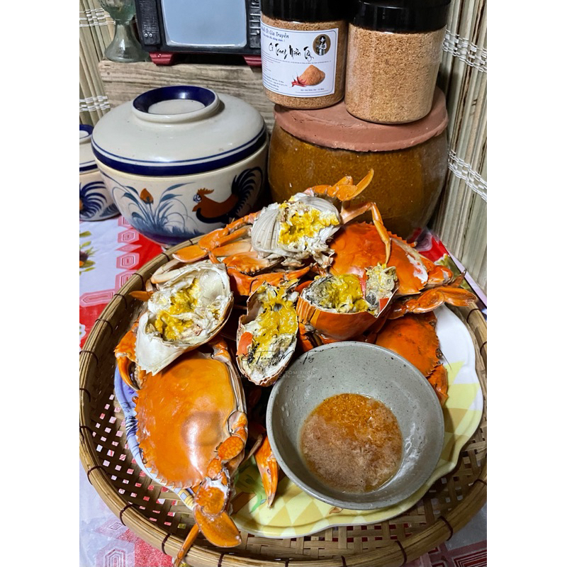 Muối ớt làm nhà chay mặn đều dùng được 1hủ 500gram