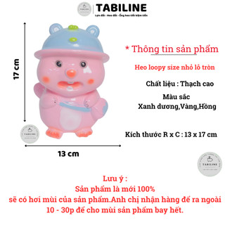 Heo đất ống tiết kiệm tiền lỗ tròn heo loopy size nhỏ đáng yêu cute LD35 - TABILINE