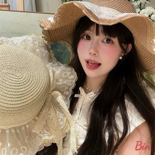 Mũ cói vành rộng phối voan 2 tầng tiểu thư siêu xinh nàng thơ