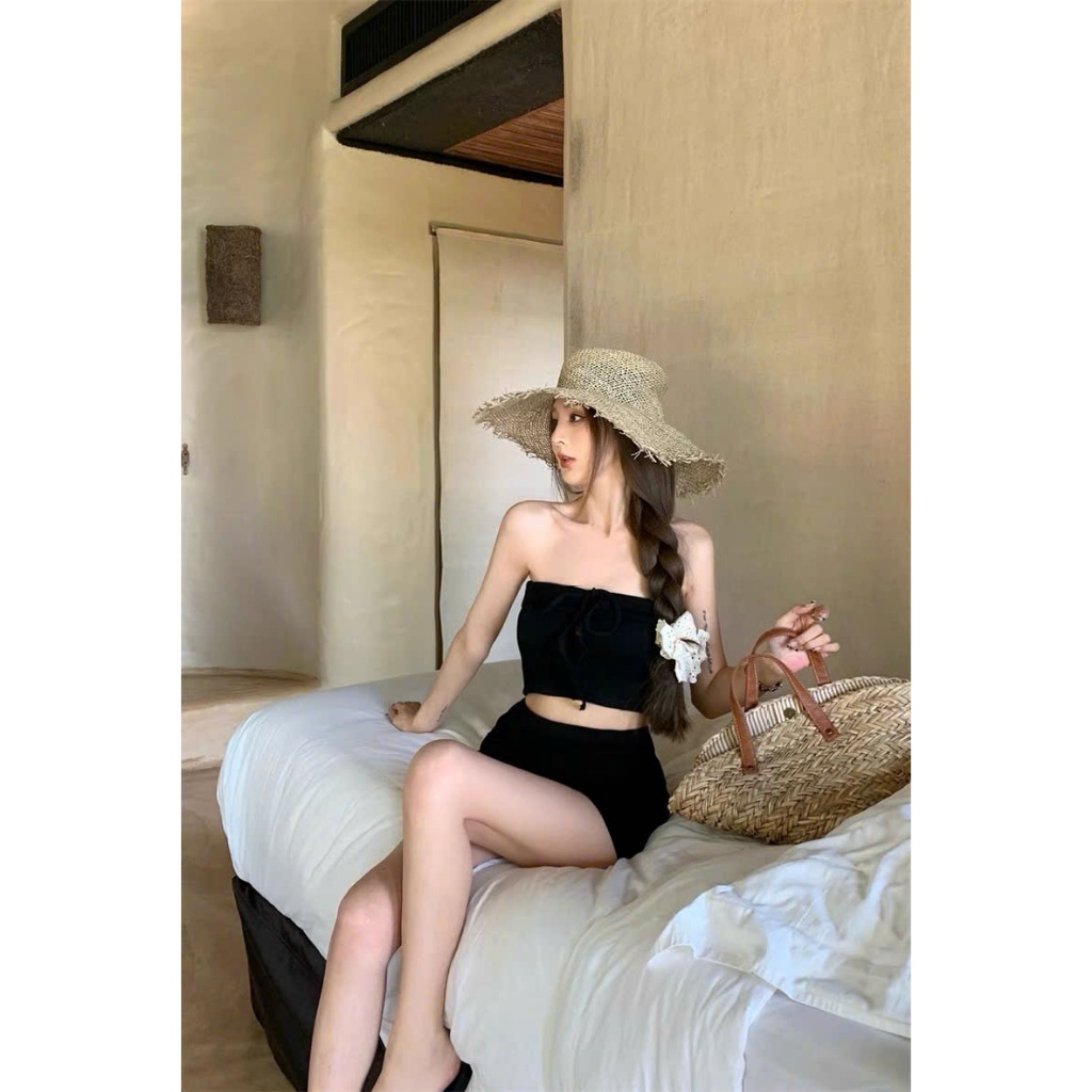 Set Áo Quần Đùi SẮN MÚT NGỰC RANSHI Phối Được Nhiều Kiểu Mặc Đi Biển Đi Chơi Chất Thun Gân Dày - RSET101