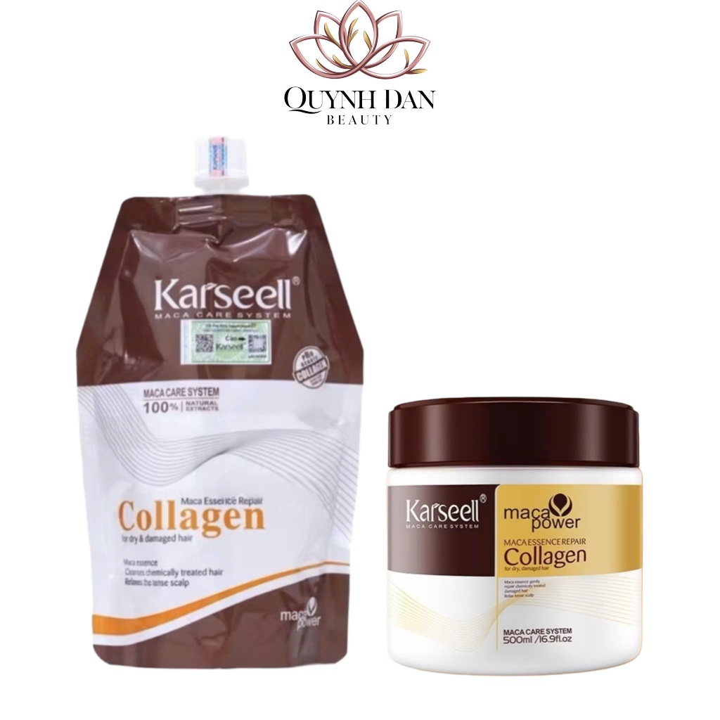 Kem Ủ Tóc Collagen Karseell Maca 500ML Phục Hồi Nuôi Dưỡng Tái Tạo Cấu Trúc Tóc Ngăn Ngừa Lão Hóa