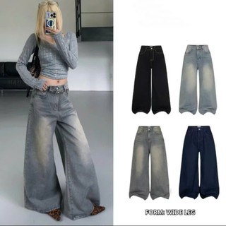 247store - Quần Jeans Ống Rộng Tôn Dáng Cạp Cao Unisex (Ống 37cm) - Q.Ong371