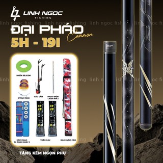Combo Cần Câu Tay Handing Đại Pháo 5H 28i F1 - Cần Câu Đơn, Cần Câu Đài Đánh Tổng Hợp Cao Cấp