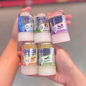 LĂN KHỬ MÙI ĐÁ KHOÁNG GRACE THÁI LAN 70gr đủ màu - Lăn nách đá khoáng Grace hàng Thái Lan
