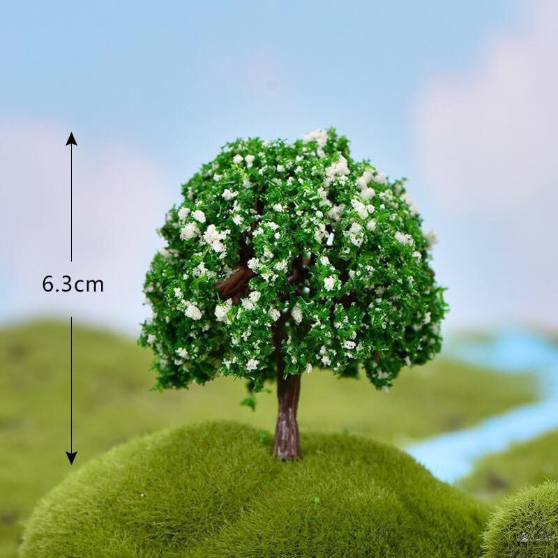 Cây có hoa giả trang trí tiểu cảnh, sân vườn, sen đá, terrarium, thiết kế cảnh quan