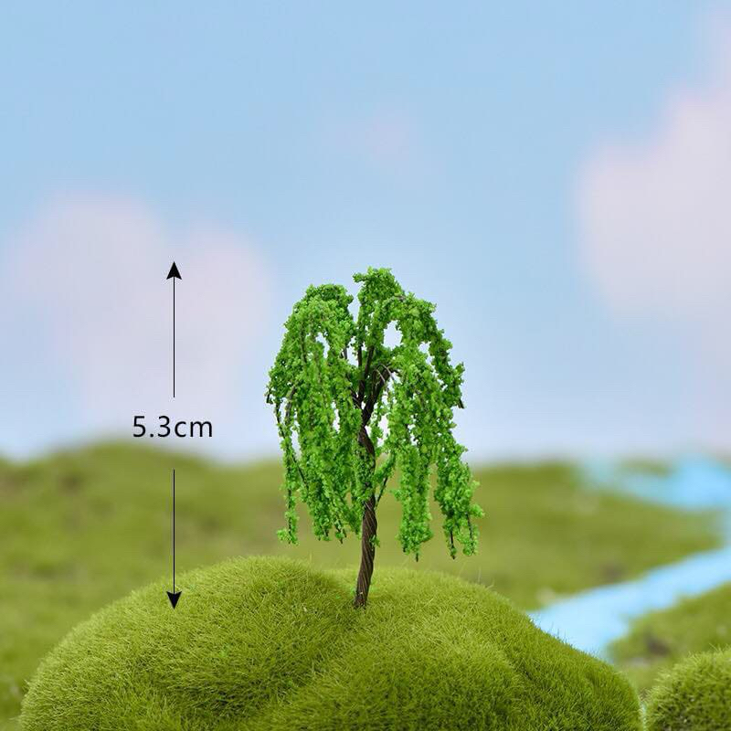 Cây có hoa giả trang trí tiểu cảnh, sân vườn, sen đá, terrarium, thiết kế cảnh quan