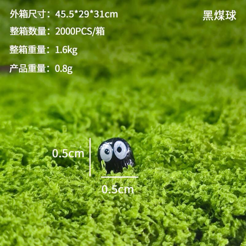 Mô hình Chu Totoro cầm ô và con bồ hóng trang trí tiểu cảnh, terrarium, DIY
