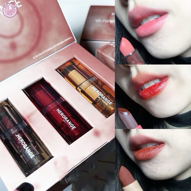Set son lì chống thấm nước Chính Hãng CACE - Combo hộp 3 thỏi son ...