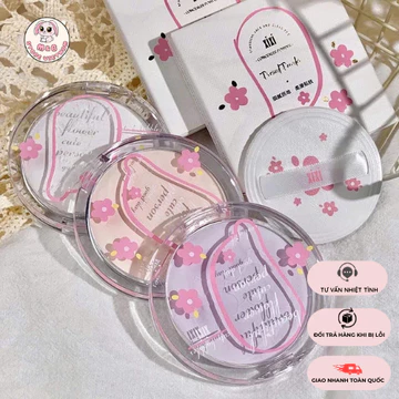 [PHẤN PHỦ XIXI] Phấn Phủ Dạng Nén Xixi Chống Nước, Kiềm Dầu Che Khuyết Điểm, Phấn Phủ Nén Xixi Hoa Anh Đào