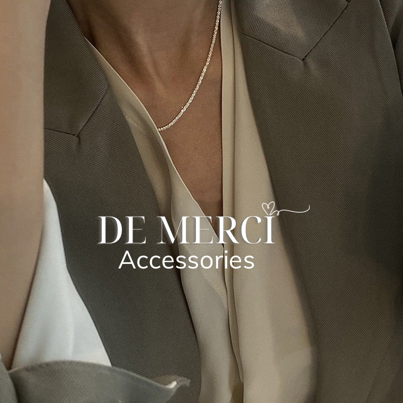 Set 2 Dây chuyền De Merci bạc xù 925 lấp lánh, sang trọng