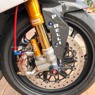 Tem FGR Dán Phuộc Trước Upside Down Ohlins-Tem Trắng Ohlins-Dán Phuộc Mod FGR Ohlins |SGDC - 1 Cặp|