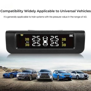 Cảm Biến Áp Suất Lốp Ô Tô Van Ngoài TPMS, Dán Kính Lái Sử Dụng Năng Lượng Mặt Trời, Cảnh Báo Thủng Lốp, Nổ Lốp - BH 12T