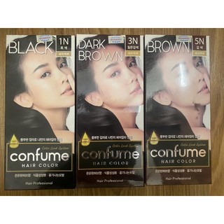 Nhuộm tóc phủ bạc màu thời trang màu tự nhiên đẹp bền màu Hàn Quốc Confume Hair Color 2x60g
