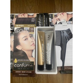 Nhuộm tóc phủ bạc màu thời trang màu tự nhiên đẹp bền màu Hàn Quốc Confume Hair Color 2x60g