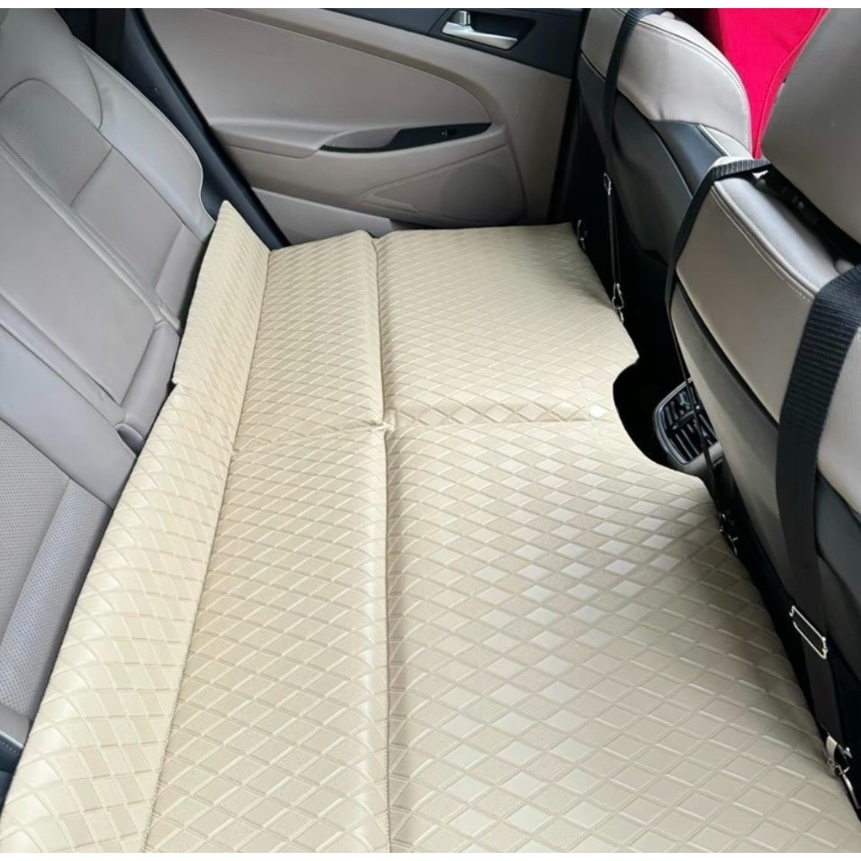 Đệm Ô Tô Ghế Sau Gấp Gọn Bằng Da Cao Cấp, Nệm Xe Hơi Bằng Da Gấp Gon Thông Minh BenStore 10