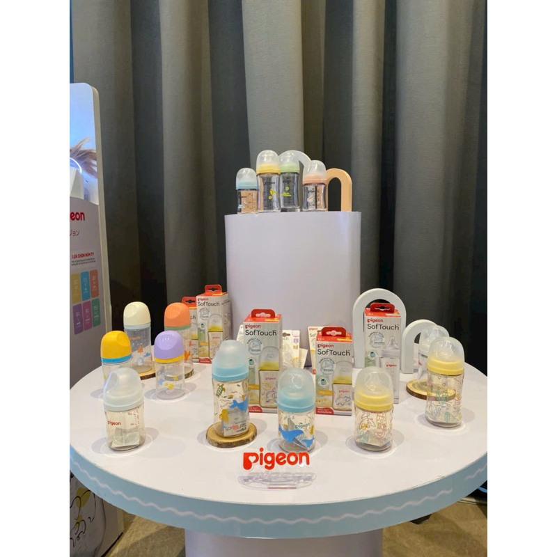 Bình Sữa Pigeon  Thế hệ mới- Bình Sữa Cho Bé TiBong Store Cổ Rộng Cao Cấp 160ml/240ml Bình Sữa Thần Thánh Nhập Khẩu