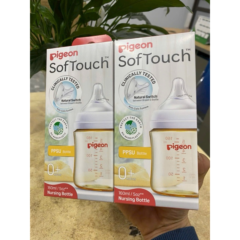 Bình Sữa Pigeon  Thế hệ mới- Bình Sữa Cho Bé TiBong Store Cổ Rộng Cao Cấp 160ml/240ml Bình Sữa Thần Thánh Nhập Khẩu