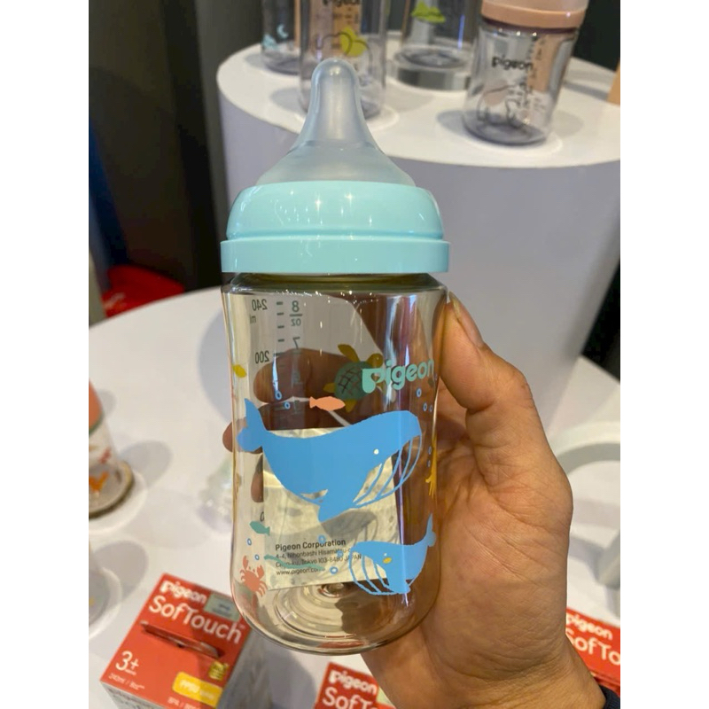 Bình Sữa Pigeon  Thế hệ mới- Bình Sữa Cho Bé TiBong Store Cổ Rộng Cao Cấp 160ml/240ml Bình Sữa Thần Thánh Nhập Khẩu