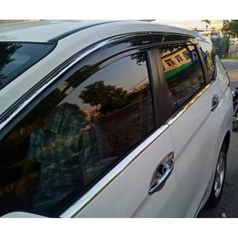 Vè che mưa xe Mitsubishi Xpander, Xpander cross 2018-2026 chỉ inox sáng bóng hàng cao cấp