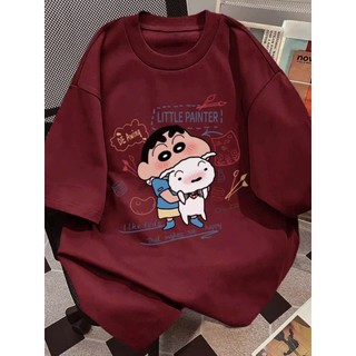 Áo thun phông nữ nam 3158 KONOVA chất liệu cotton form rộng dấu quần unisex in chữ THE ONE