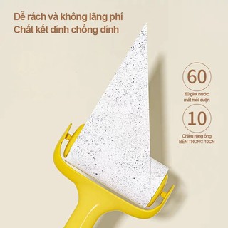 Combo-Cây lăn bụi vịt con 10cm lõi cây lăn bụi,làm sạch quần áo lăn giường sofa lăn lông mèo】