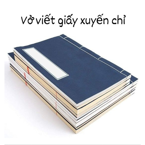 Vở viết thư pháp giấy xuyến chỉ cao cấp khổ 26*16 dòng kẻ ngang